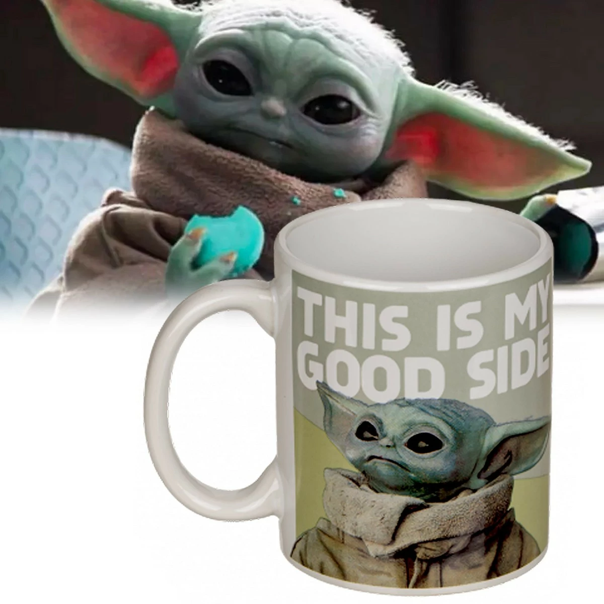 Out Of The Blue Mug Mandalorian "My Good Side" 3 Out Of The Blue Mug Mandalorian "My Good Side"