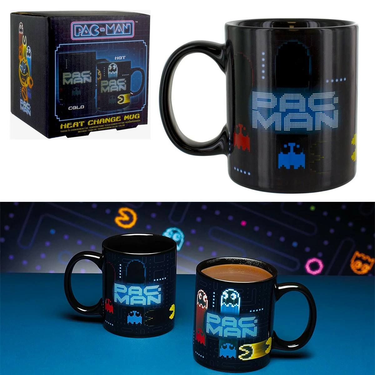 Paladone Mug Pac-Man Thermosensible 6 Paladone Mug Pac-Man Thermosensible – Image 4