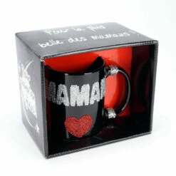 Mug Strass MAMAN -Cadeau boutique mug strass maman 2