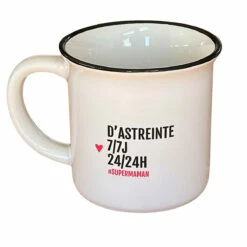 Mug D'astreinte 7/7J 24/24H, SuperMaman -Cadeau boutique mug supermaman d astreinte 3