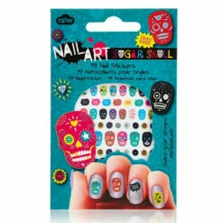 Nail Art Stickers Pour Ongles Crânes Mexicains -Cadeau boutique nail art stickers cranes mexicains 1