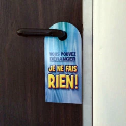 Pancarte De Porte J'ai Un Horaire Chargé