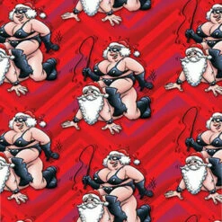 Papier Cadeau Mère Noël Sur Le Père Noël