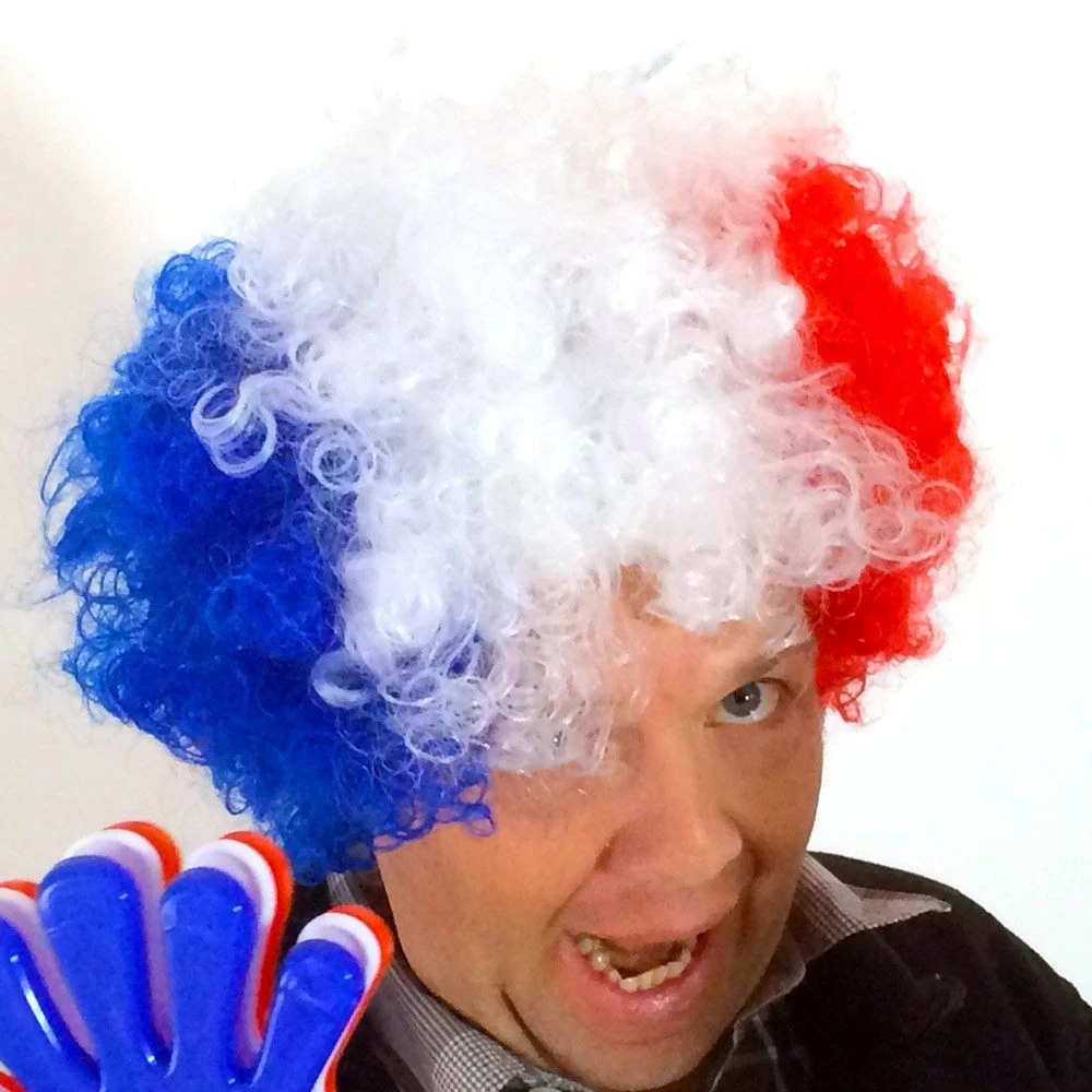 Perruque Supporter France 3 Perruque Supporter France