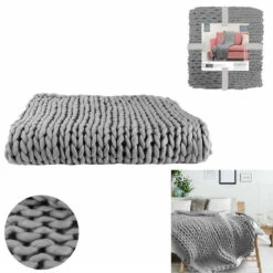 Plaid Grosse Maille -Cadeau boutique plaid grosse maille 4