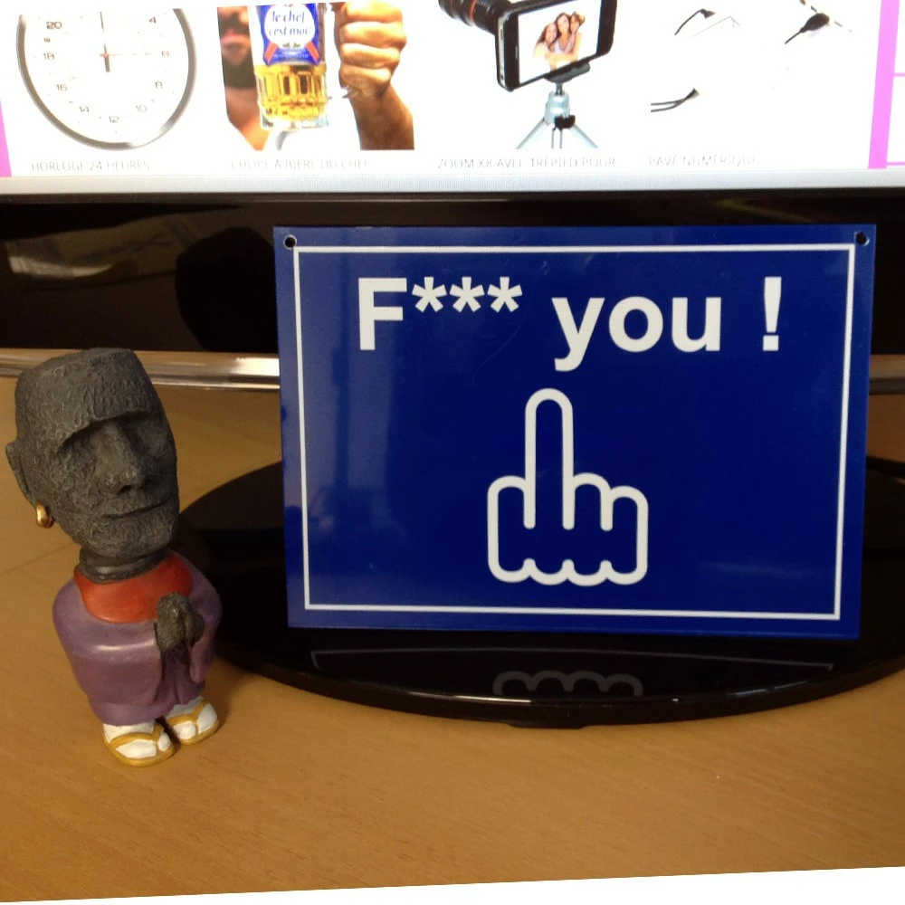 Plaque De Porte F*** You 3 Plaque De Porte F*** You