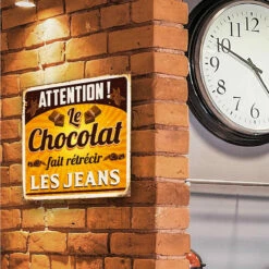 Plaque Métal Humour Chocolat 8 Plaque Métal Humour Chocolat -Cadeau boutique plaque metal humour chocolat 2