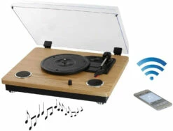 LIVOO Platine Disque Vinyle Bluetooth -Cadeau boutique platine disque vinyle bluetooth 4