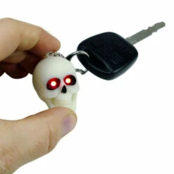 Porte-clés Tête De Mort LED Rire Terrifiant