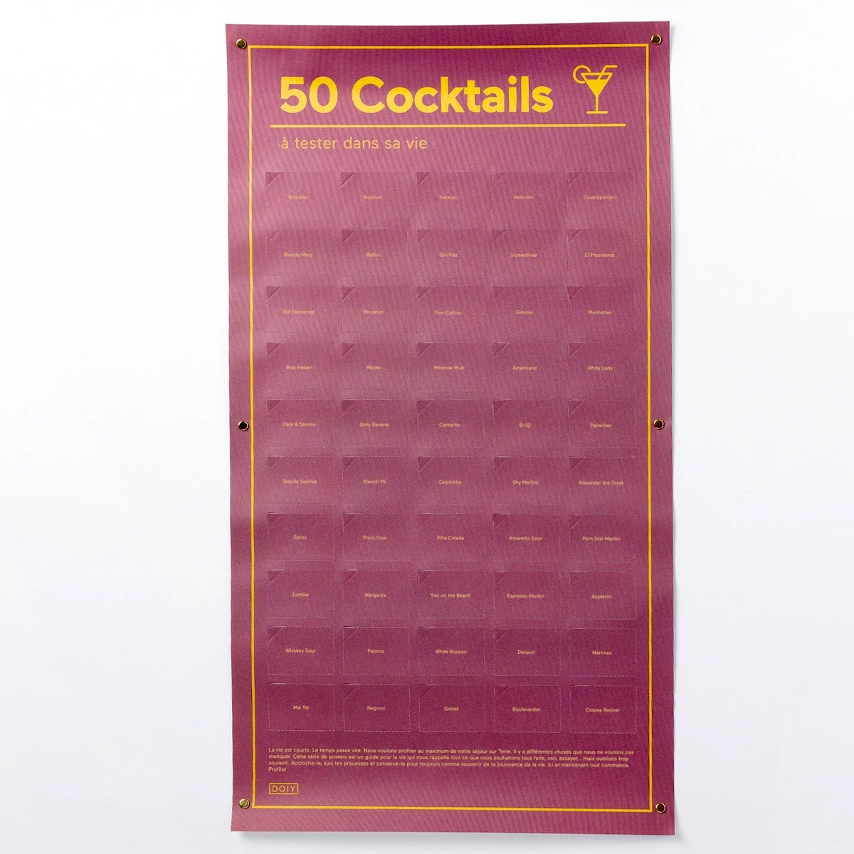 Poster 50 Cocktails à Tester Dans Sa Vie 6 Poster 50 Cocktails à Tester Dans Sa Vie – Image 4