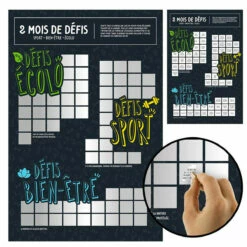 Poster à Gratter 2 Mois De Défis -Cadeau boutique poster a gratter 2 mois de defis 3