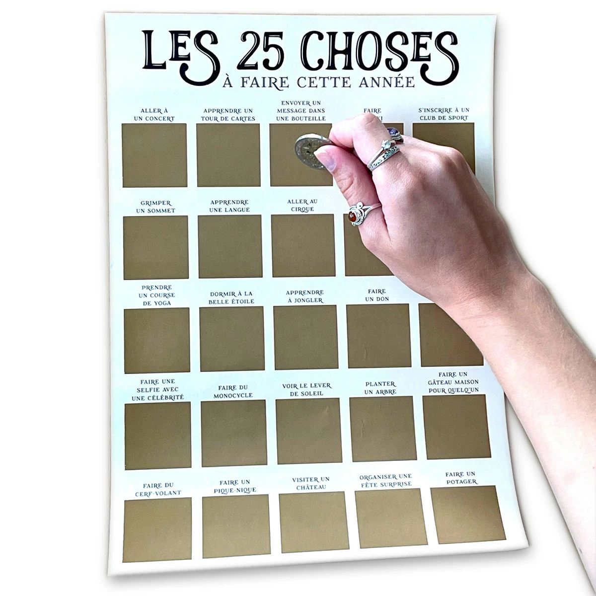 Poster à Gratter Les 25 Choses à Faire Cette Année 4 Poster à Gratter Les 25 Choses à Faire Cette Année – Image 2