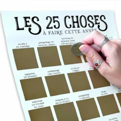 Poster à Gratter Les 25 Choses à Faire Cette Année 7 Poster à Gratter Les 25 Choses à Faire Cette Année -Cadeau boutique poster a gratter les 25 choses a faire cette annee 5