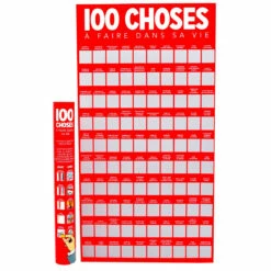 Poster BD à Gratter 100 Choses à Faire Dans Sa Vie