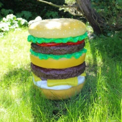 Pouf Hamburger En Résine -Cadeau boutique pouf hamburger en resine 3