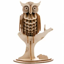KIKKERLAND Puzzle Bois 3D Chouette -Cadeau boutique puzzle bois 3d chouette 2