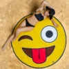 Serviette De Plage Géante Emoji Smiley -Cadeau boutique serviette de plage geante emoji smiley