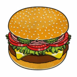 Serviette De Plage Géante Hamburger -Cadeau boutique serviette de plage geante hamburger 2