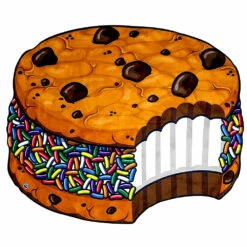 Serviette De Plage Géante Ice Cream Cookie 6 Serviette De Plage Géante Ice Cream Cookie -Cadeau boutique serviette de plage geante ice cream cookie 1