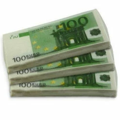 Serviettes De Table PAPIER Billets De 100 Euros 5 Serviettes De Table PAPIER Billets De 100 Euros -Cadeau boutique serviettes billets de 100 euros 1