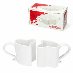 Set De 2 Mugs Coeur -Cadeau boutique set de 2 mugs coeur 3