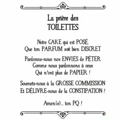 Sticker Mural La Prière Des Toilettes 5 Sticker Mural La Prière Des Toilettes -Cadeau boutique sticker mural la priere des toilettes 1