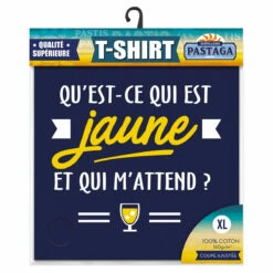 T-shirt Humoristique Qu'est-ce Qui Est Jaune Et Qui M'attend - XL -Cadeau boutique t shirt humoristique qu est ce qui est jaune et qui m attend xl 1