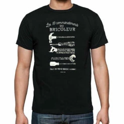 T-shirt "Les 10 Commandements Du Bricoleur" Taille L