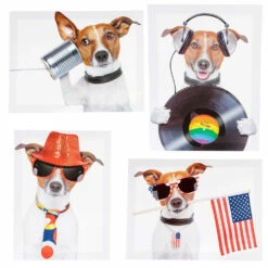 Tableau Toile Chien Fun -Cadeau boutique tableau toile chien fun 2