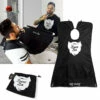 Tablier à Barbe Noir -Cadeau boutique tablier a barbe noir