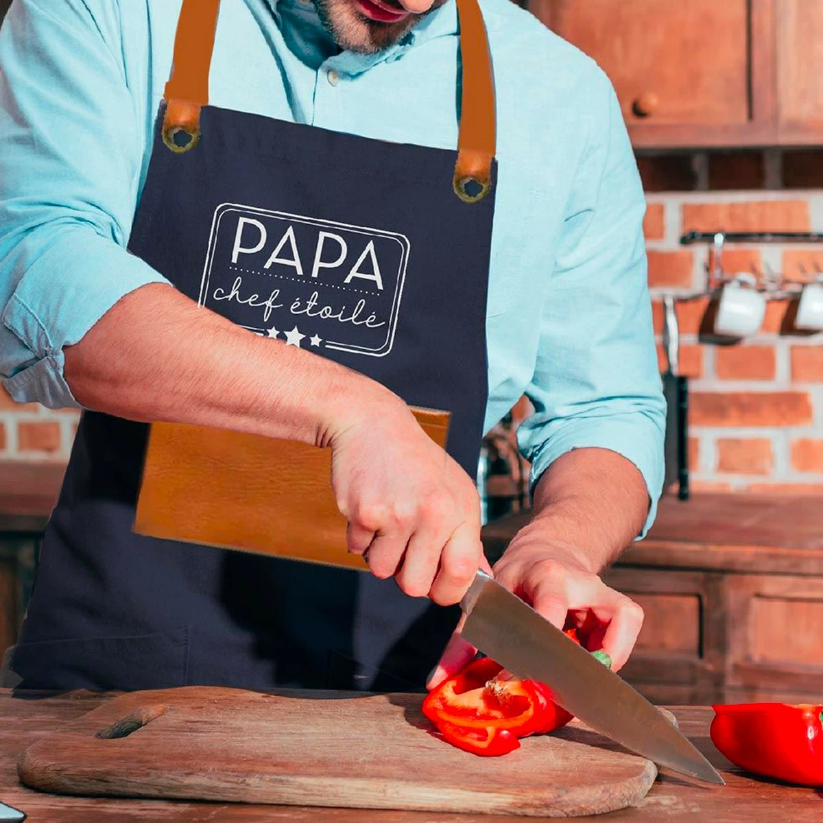 Tablier Papa Chef étoilé 3 Tablier Papa Chef étoilé