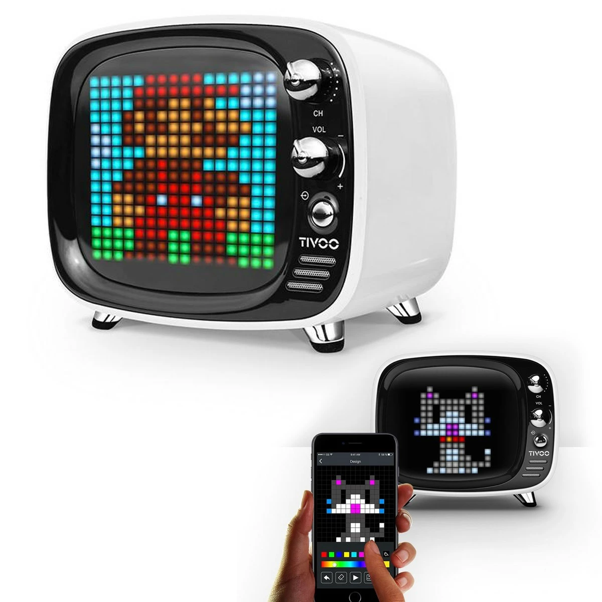 Tivoo Enceinte Bluetooth Rétro 3 Tivoo Enceinte Bluetooth Rétro