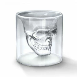 Fred Verre à Liqueur Tête De Mort Double Paroi