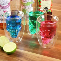 Verre Tête De Mort à Double Paroi