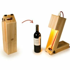 Wine Light, Coffret à Bouteille Transformable En Lampe 9 Wine Light, Coffret à Bouteille Transformable En Lampe -Cadeau boutique wine light coffret a bouteille transformable en lampe 2